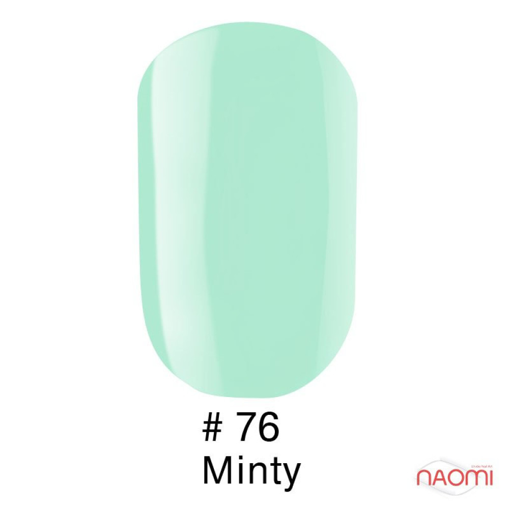 Гель-лак Naomi 076 Minty Fresh молочно-салатовий, 6 мл