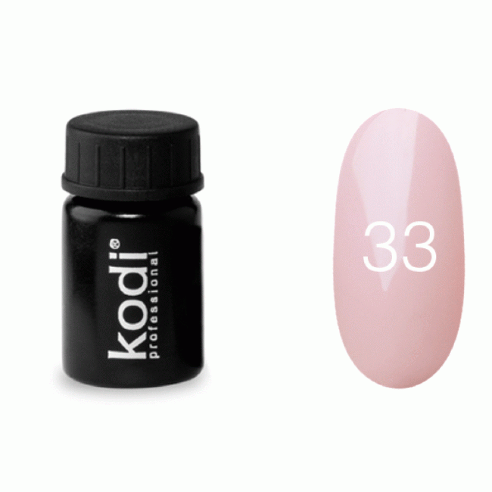 Гель-фарба Kodi Professional 33. колір рожевий абрикос. 4 мл