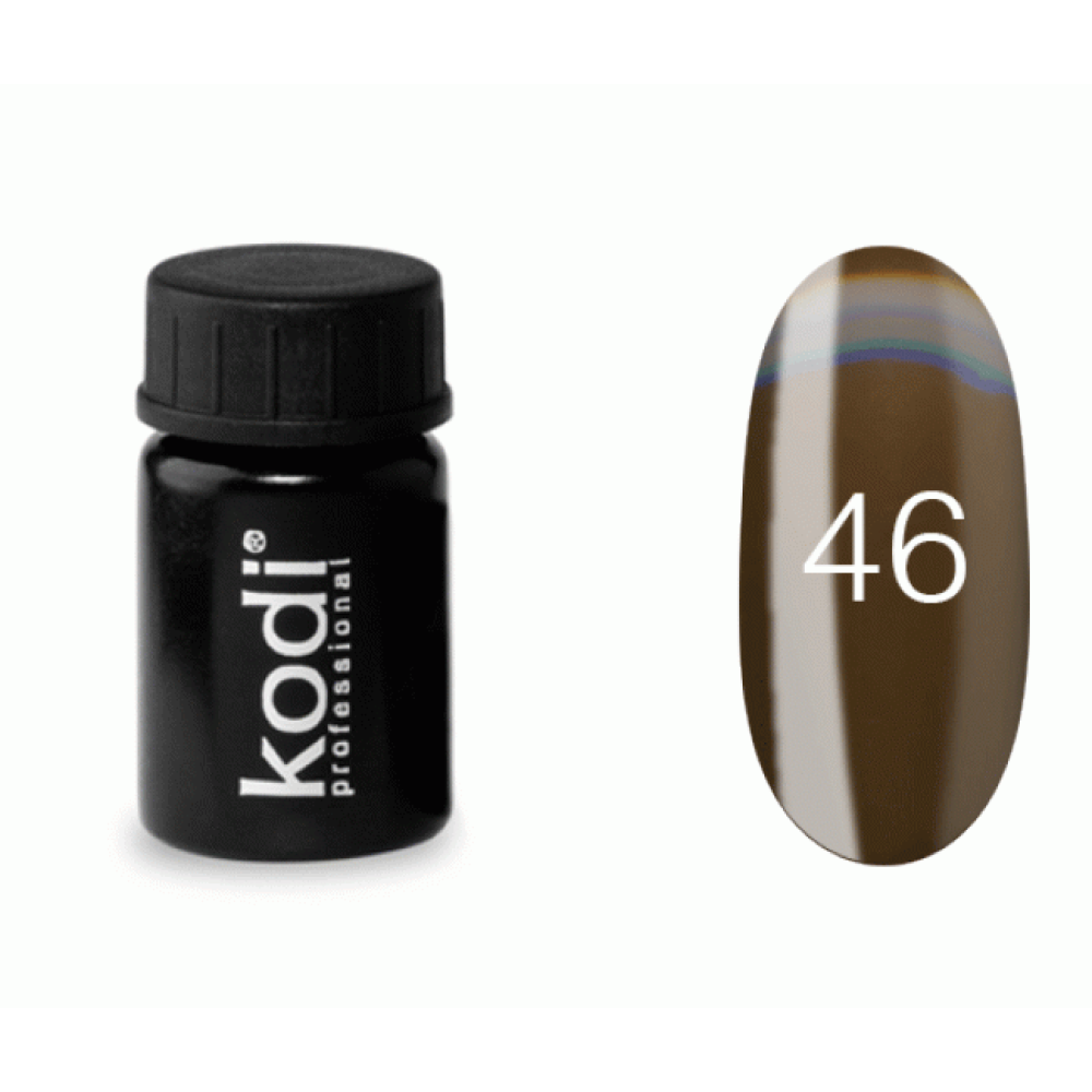Гель-фарба Kodi Professional 46, колір коричневий, 4 мл