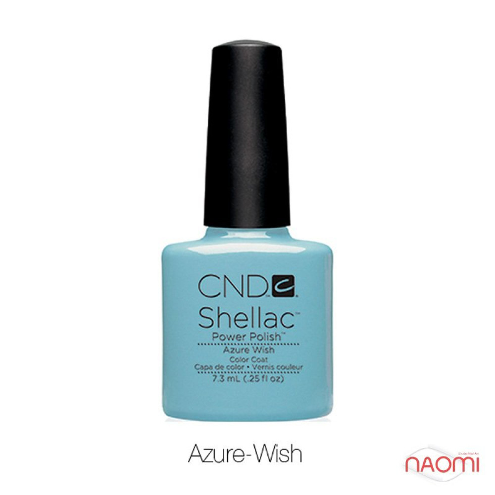 CND Shellac Azure Wish лазурно-голубой, 7,3 мл