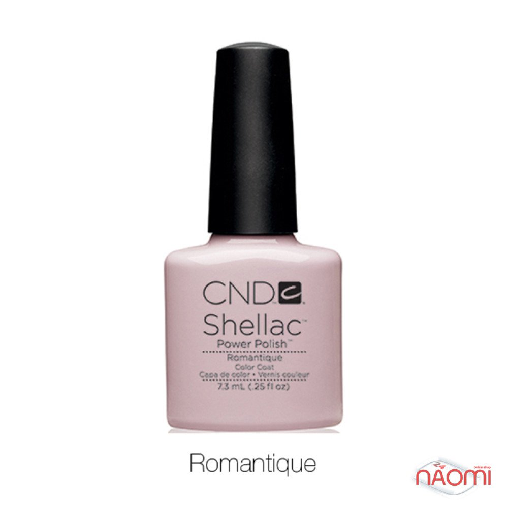 CND Shellac Romantique бледный молочно-розовый. 7.3 мл
