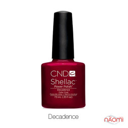 CND Shellac Decadence темный бордово-красный. 7.3 мл