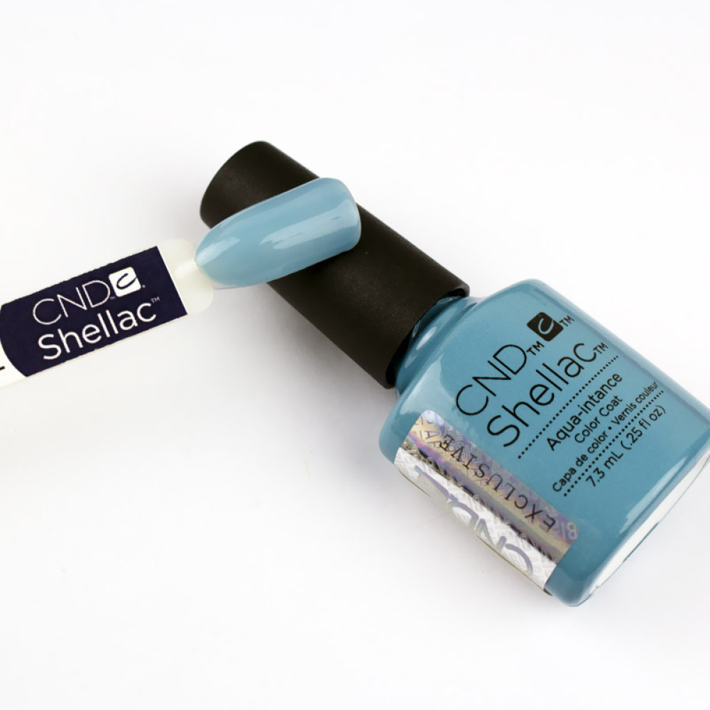 CND Shellac Flirtation Aqua-intance лазурно-голубой, 7,3 мл