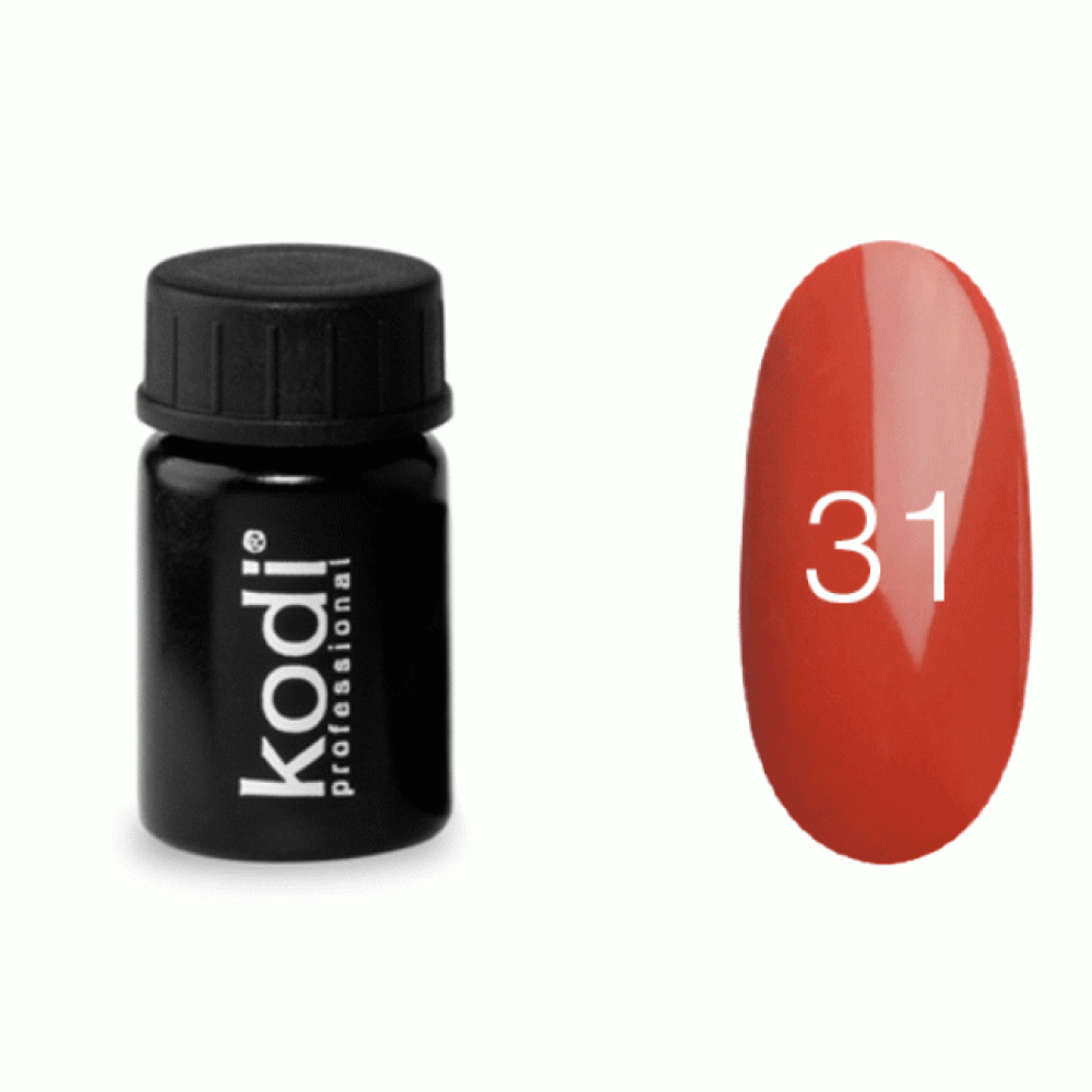 Гель-краска Kodi Professional 31. цвет оранжевый. 4 мл