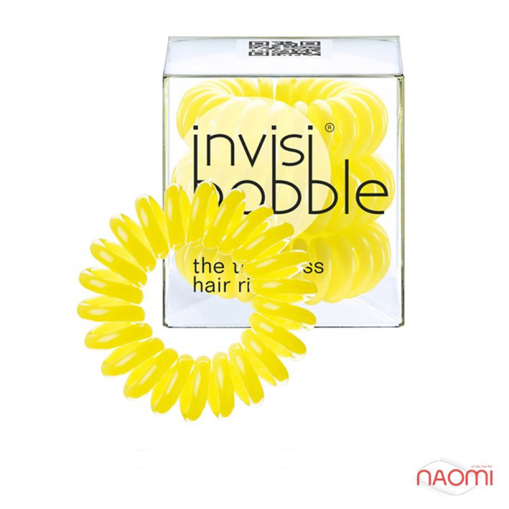 Резинка-браслет для волос Invisibobble Yellow Submarine, цвет желтый, 30х16 мм, 3 шт.