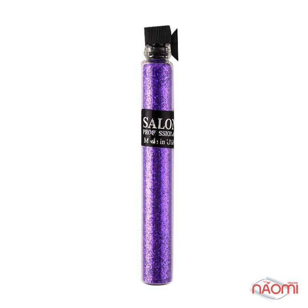 Блискітки Salon Professional, розмір 008 374, колір фіолетовий, в пробірці
