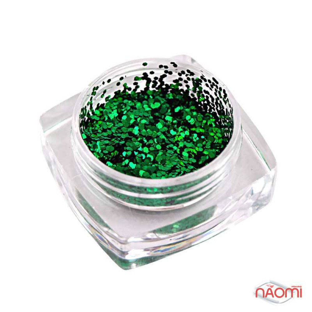 Декор для ногтей Salon Professional Чешуя, цвет зеленый, мелкая