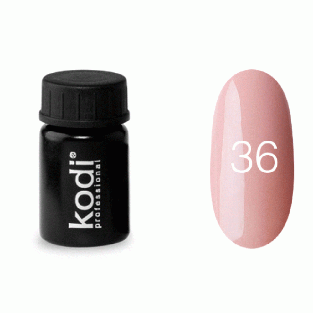 Гель-краска Kodi Professional 36, цвет персиковый, 4 мл