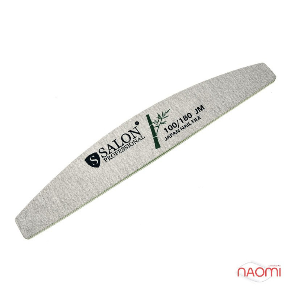 Пилка для ногтей Salon Professional 100/180 Japan Nail File. полукруг