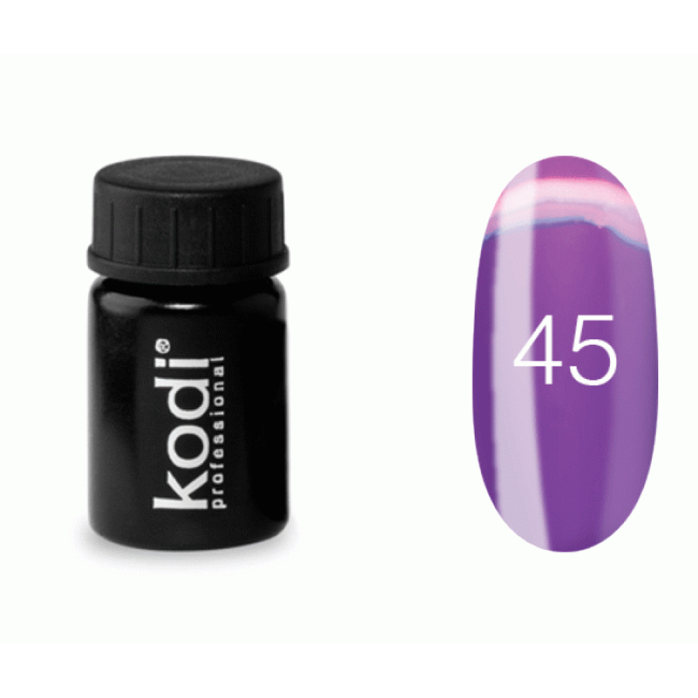 Гель-фарба Kodi Professional 45, колір фіолетово-рожевий, 4 мл