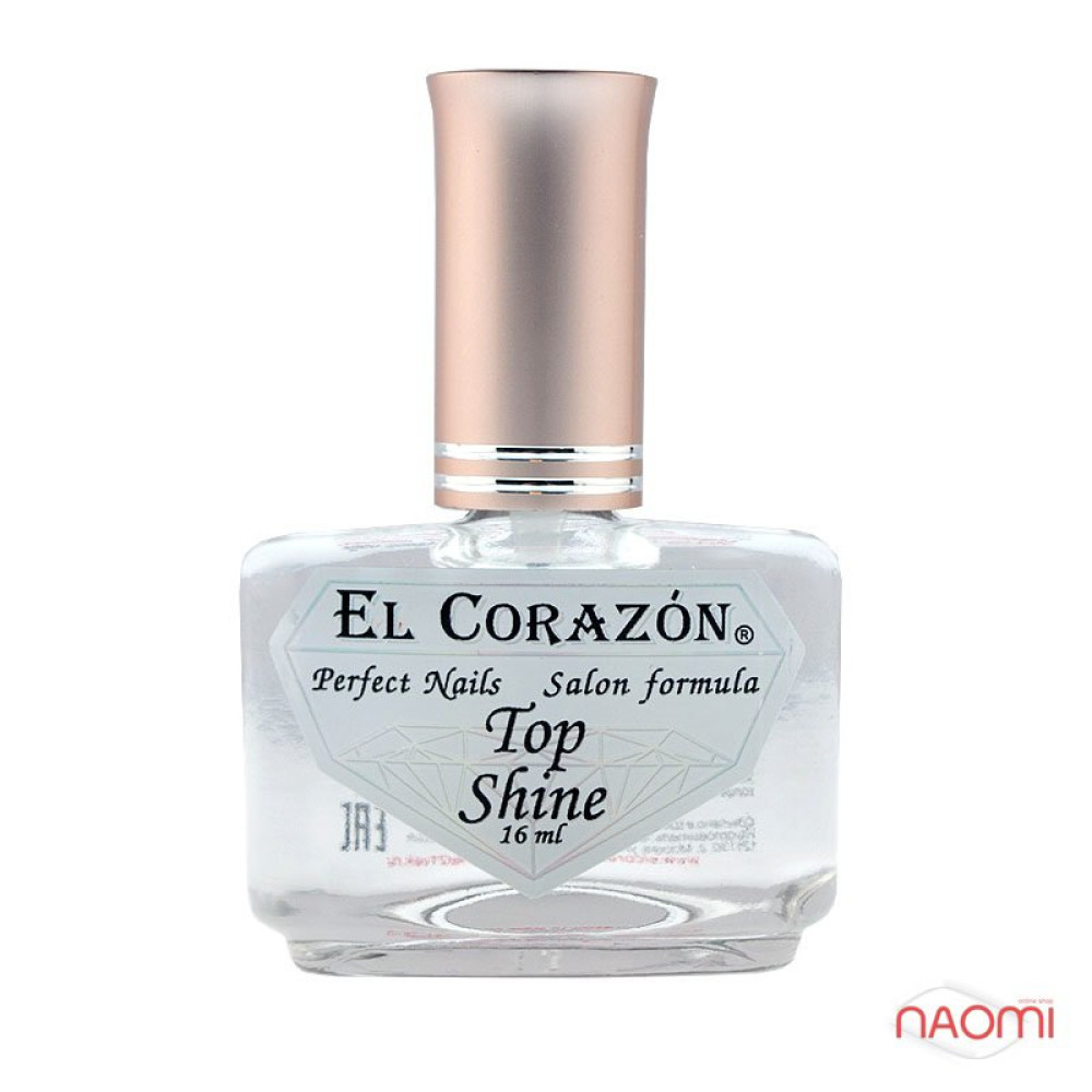 Топ для лаку El Corazon Top Shine №410 Кристалічний блиск 16 мл
