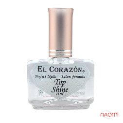 Топ для лака El Corazon Top Shine №410 Кристальный блеск, 16 мл