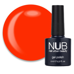 Гель-лак NUB 001 Hawaiian Sunset неоновый коралл. 8 мл