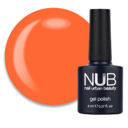 Гель-лак NUB 002 Vacation оранжево-коралловый. 8 мл