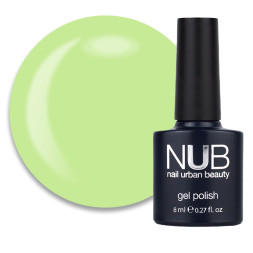 Гель-лак NUB 009 Limoncello молочный лаймовый. 8 мл