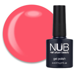 Гель-лак NUB 027 Go To Tahiti теплый коралловый. 8 мл