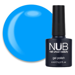 Гель-лак NUB 034 The Blue Lagoon классический синий. 8 мл