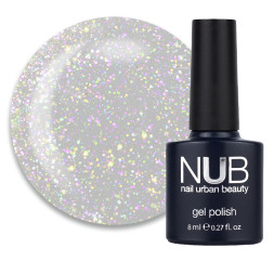 Гель-лак NUB 070 She is Not Me серебристый хамелеон. 8 мл