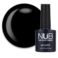 Гель-лак NUB 081 Back to Black черный. 8 мл...