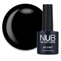 Гель-лак NUB 081 Back to Black черный. 8 мл