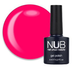 Гель-лак NUB 095 Los Angeles Minutes неоново-розовый. 8 мл