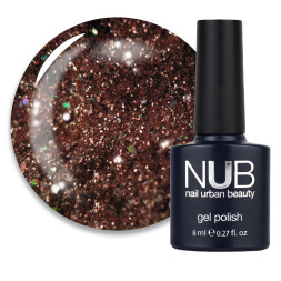 Гель-лак NUB 112 Capricornus бронза. с блестками и слюдой. 8 мл