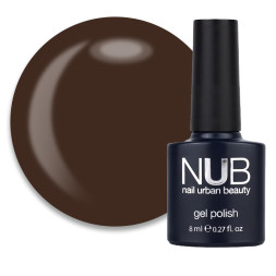 Гель-лак NUB 132 Beauty Mud коричневый. 8 мл