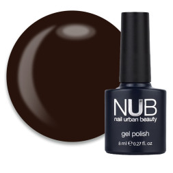 Гель-лак NUB 133 Dark Chocolate шоколадный. 8 мл