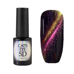 Гель-лак Naomi Cat Eyes 5D С91 полиск жовтий. персиковий. рожевий. 6 мл