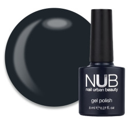 Гель-лак NUB 179 Asphaltene темный графит. 8 мл