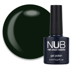 Гель-лак NUB 185 Deep In The Jungle темно-зеленый. 8 мл