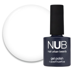 Гель-лак NUB 048 Whithe Collar білий. 11.8 мл