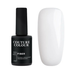 База для гель-лака Couture Colour Fiber Base FB 01 Clear Milk. прозрачно-молочный. 9 мл