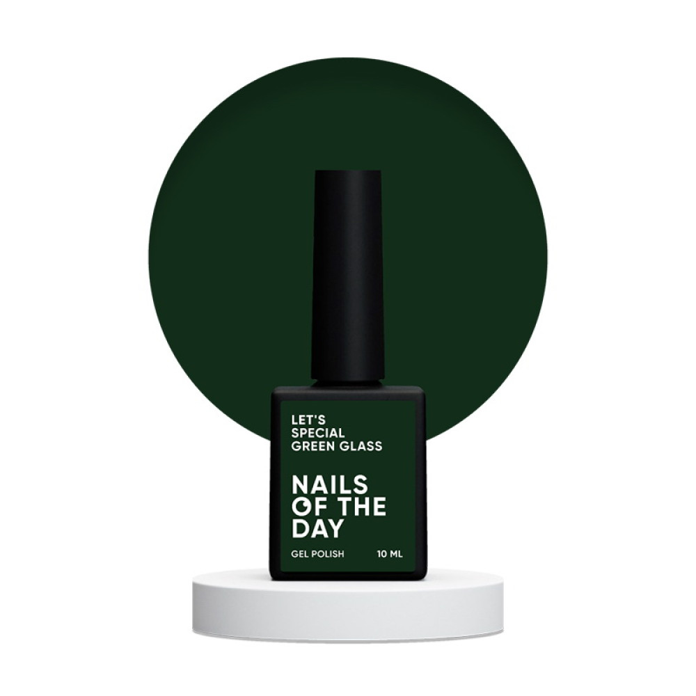 Гель-лак Nails Of The Day Lets Special Green Glass изумрудный. 10 мл