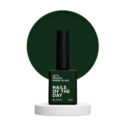 Гель-лак Nails Of The Day Lets Special Green Glass смарагдовий. 10 мл