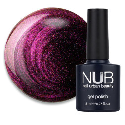 Гель-лак NUB Mystery 9D 13 Eclipse магнітний малиново-рожевий 8 мл