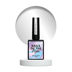 Гель Nails Of The Night Bottle Gel Shell 01 з пензликом з срібним втиранням 10 мл