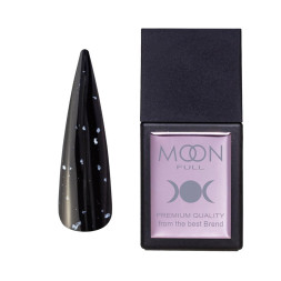 Топ для гель-лака без липкого слоя Moon Full Amazing Top Shimmer White SH01 с белыми хлопьями 12 мл