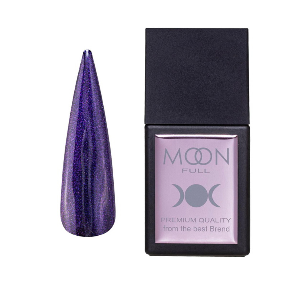 Топ для гель-лака без липкого слоя Moon Full Amazing Top Shimmer SH09 с фиолетовым шиммером 12 мл