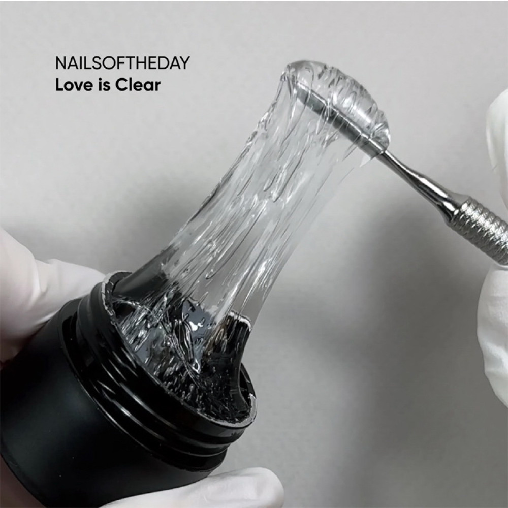 Гель-жвачка для объемных дизайнов Nails Of The Day Love Is Clear прозрачный 15 мл