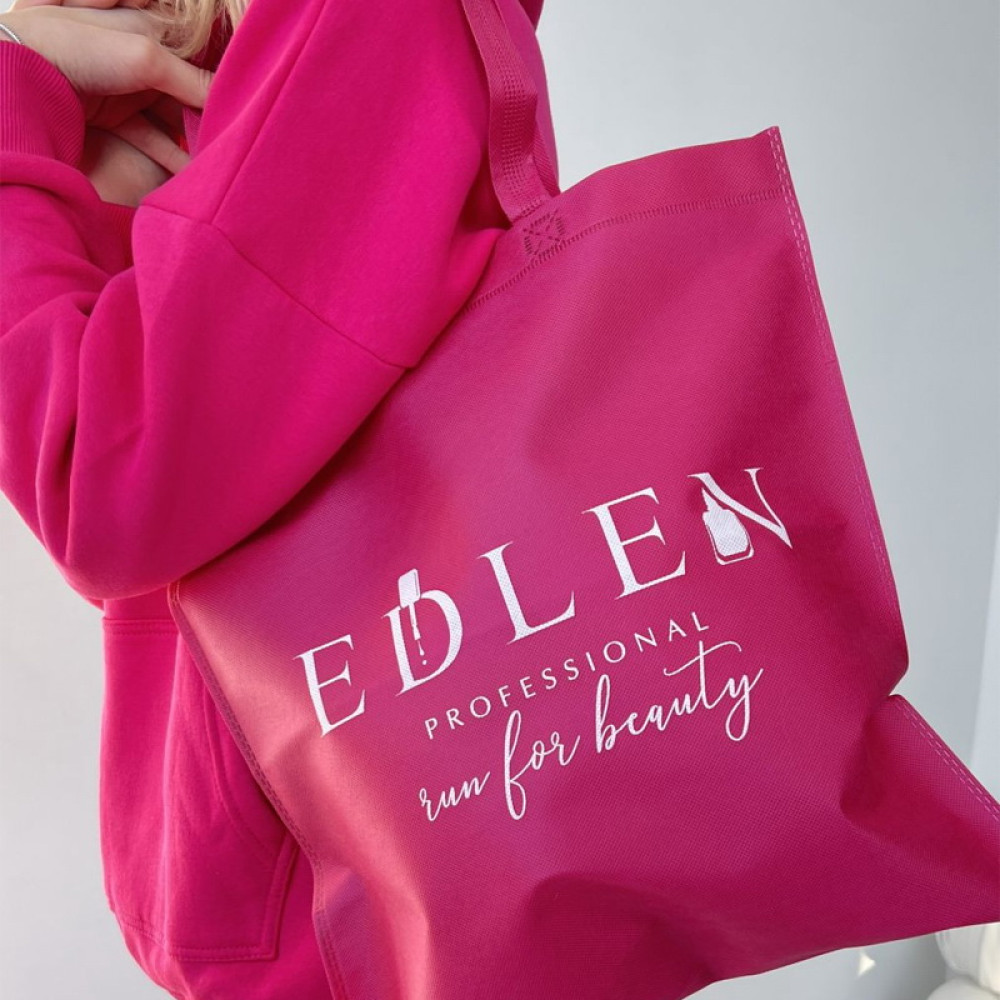 Эко-сумка фирменная Edlen Professional 40.5х37.5 см цвет розовый
