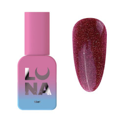 Жидкий гель Luna Light Acrygel 60 для наращивания светоотражающий вишневый 13 мл