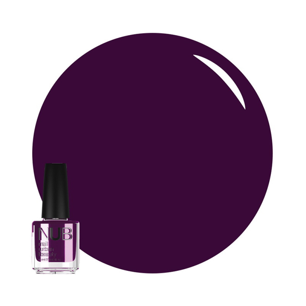 Лак NUB 043 Mirror Violet фиолетовый баклажан. 14 мл