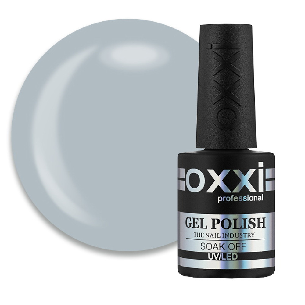 Гель-лак Oxxi Professional 036 голубо-серый. 10 мл