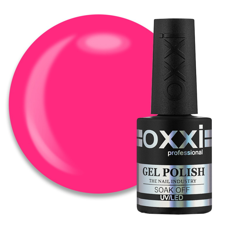 Гель-лак Oxxi Professional 159 яскравий рожевий неоновий. 10 мл