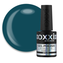 Гель-лак Oxxi Professional 059 зелений пляшковий. 10 мл