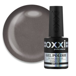 Гель-лак Oxxi Professional 060 кавовий з ледь помітним мікроблиском. 10 мл