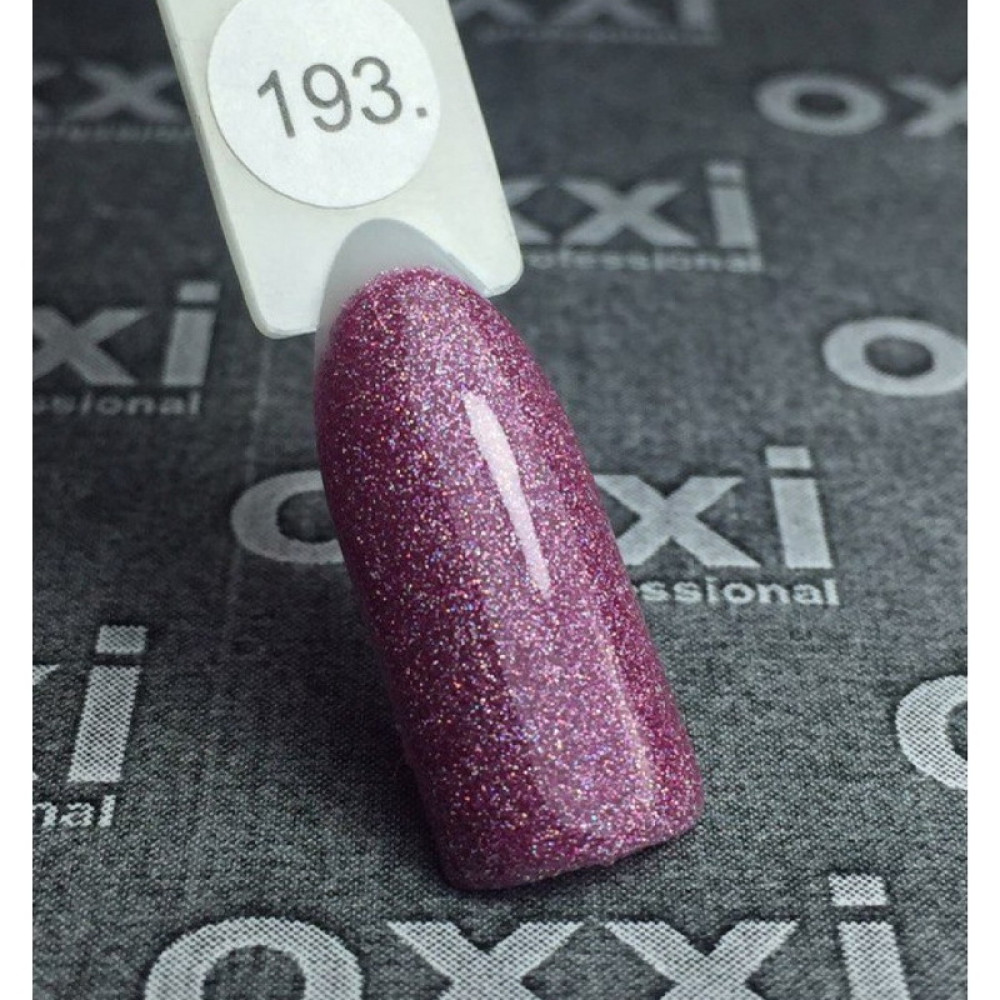 Гель-лак Oxxi Professional 193. рожево-бузковий. 10 мл