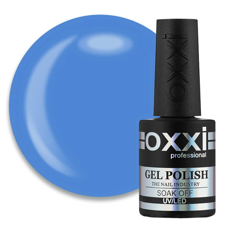 Гель-лак Oxxi Professional 272. цвет ярко-голубой. 10 мл