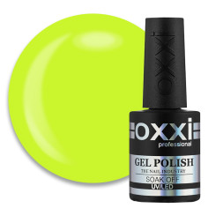 База цветная Oxxi Professional Summer Base 014. желто-салатовый. 10 мл